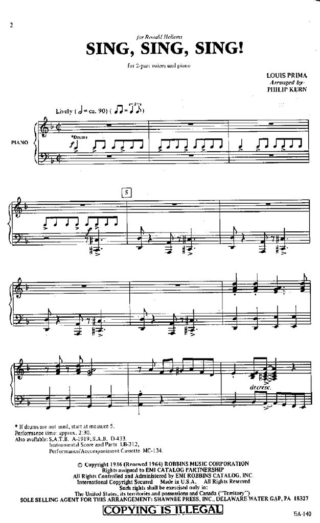 Sing, Sing, Sing