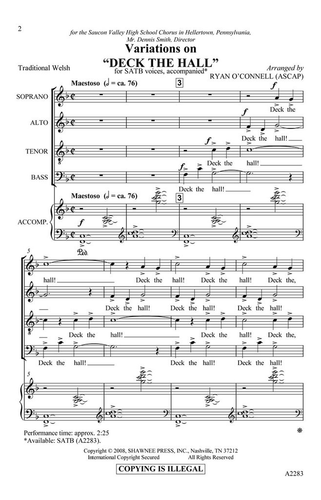 Variations on Deck the Hall