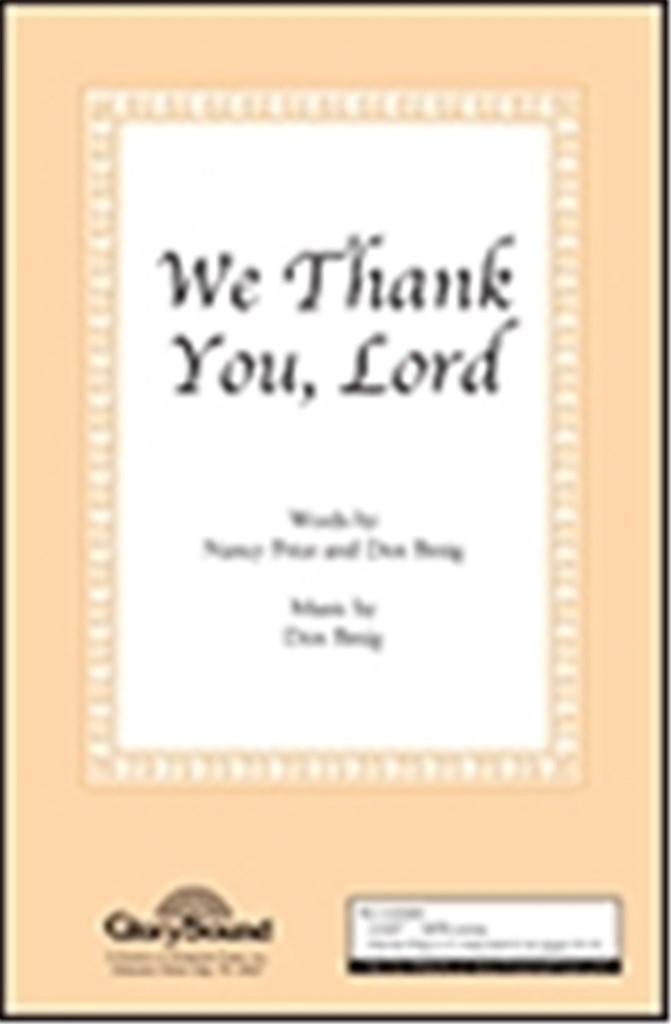 We Thank You, Lord