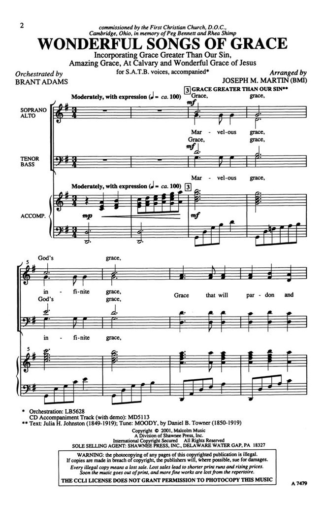 Wonderful Songs of Grace