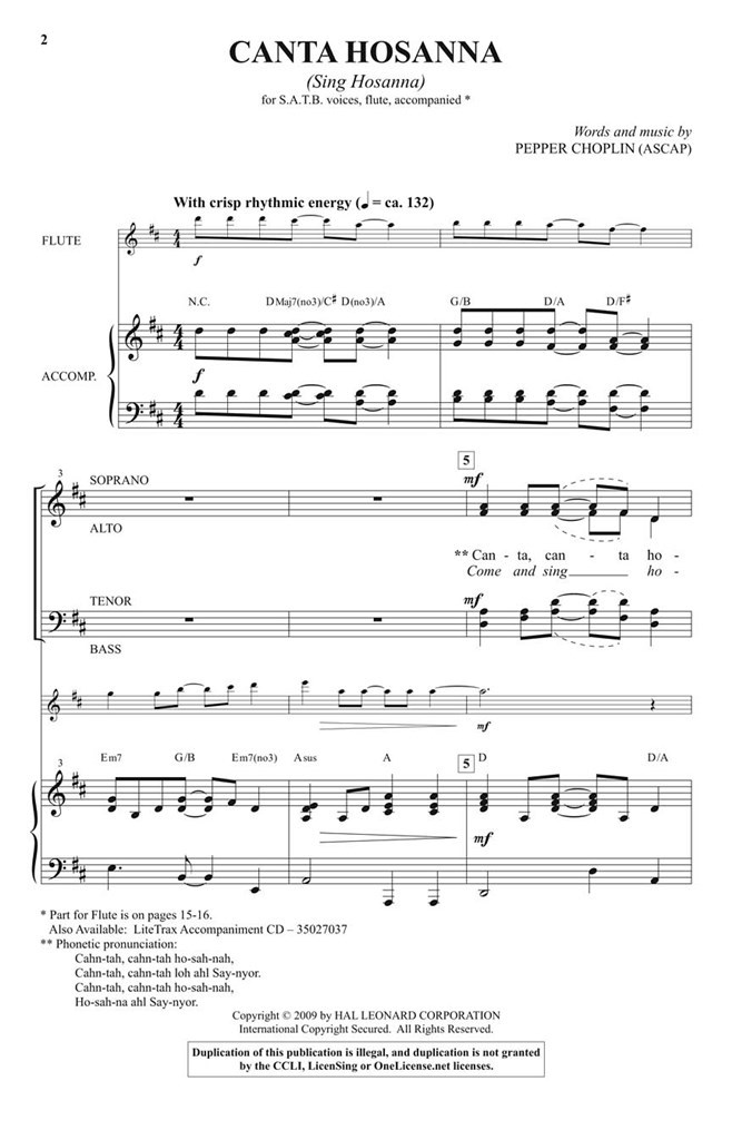 Canta Hosanna