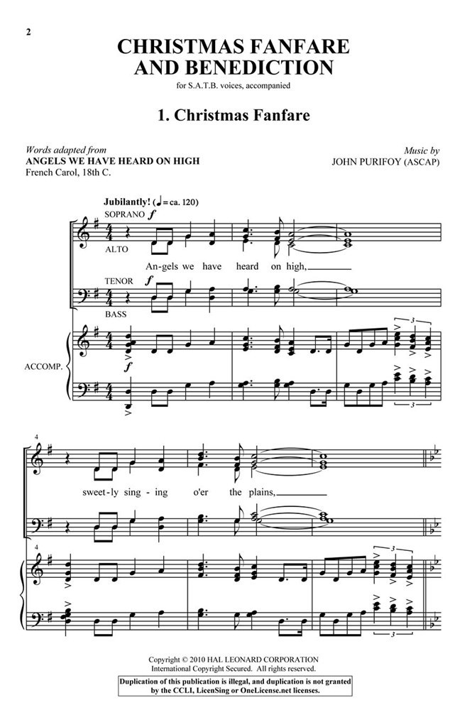 Christmas Fanfare and Benediction