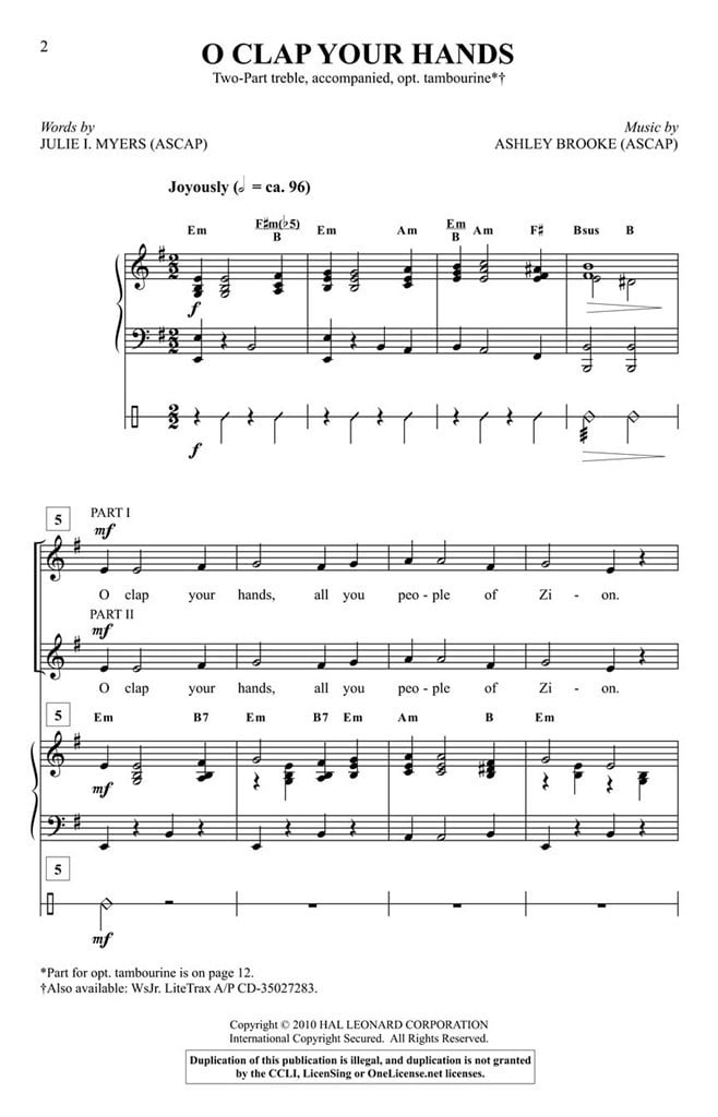 O Clap Your Hands