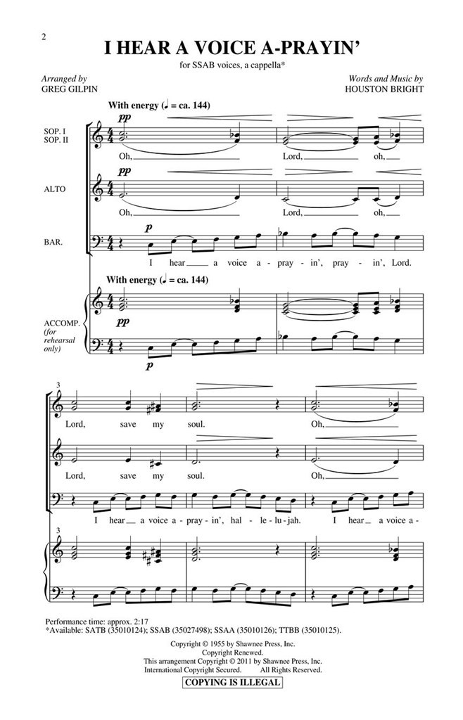 I Hear a Voice A-Prayin'