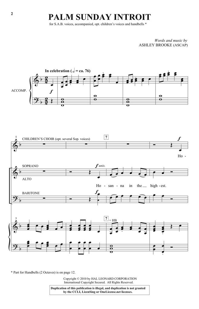 Palm Sunday Introit