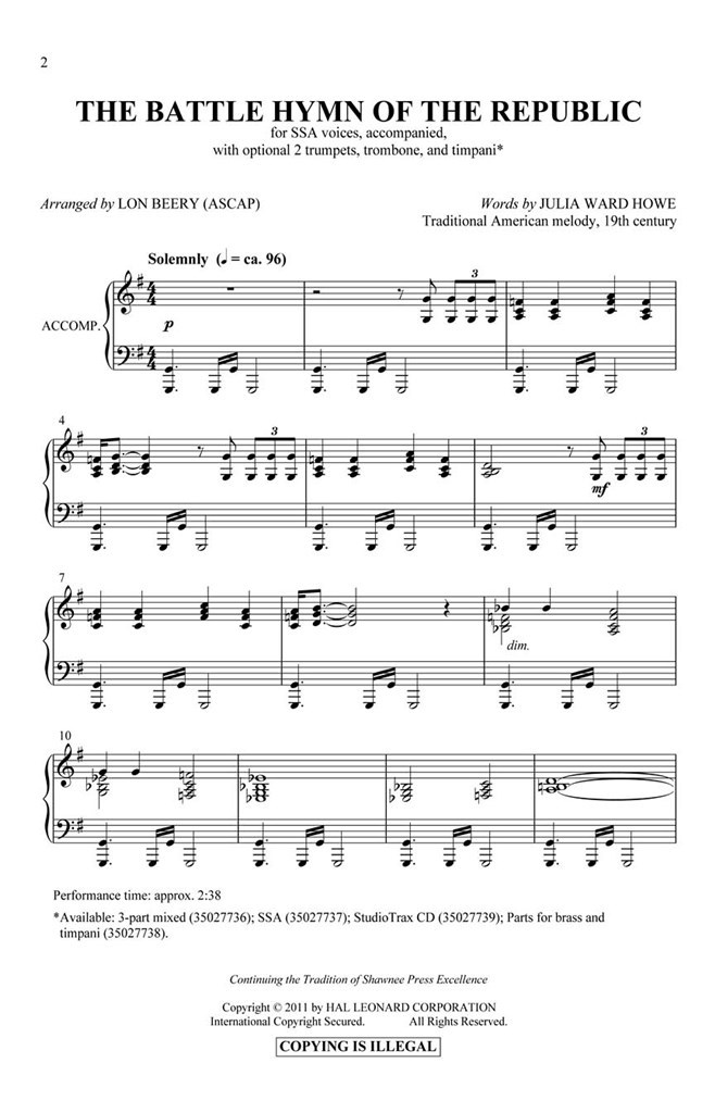 The Battle Hymn of the Republic