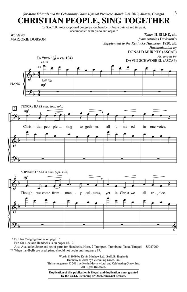 Christian People, Sing Together