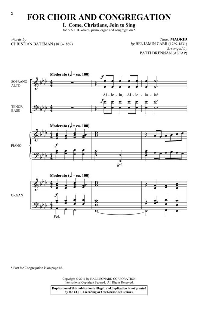 For Choir and Congregation, Volume 1