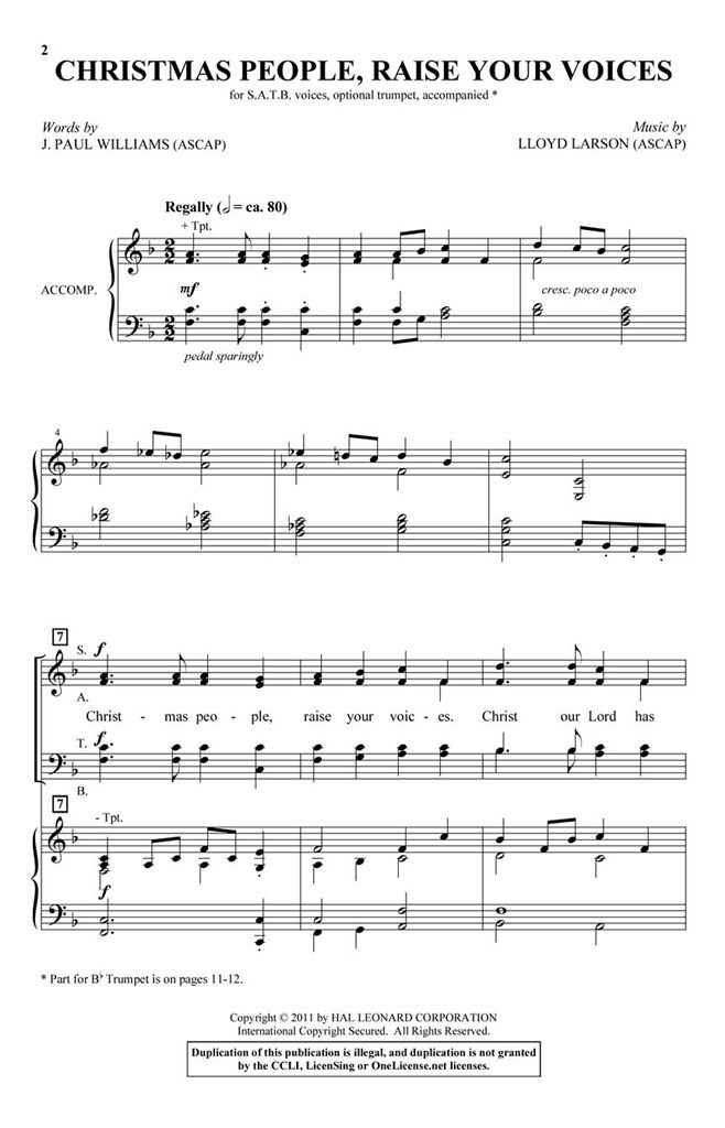 Christmas People, Raise Your Voices
