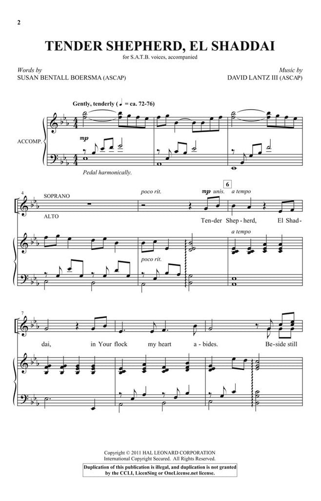 Tender Shepherd, El Shaddai