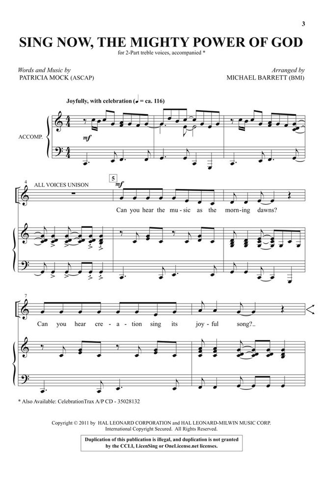 Sing Now, the Mighty Power of God