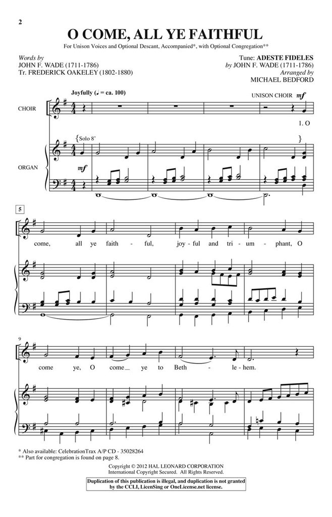 O Come, All Ye Faithful