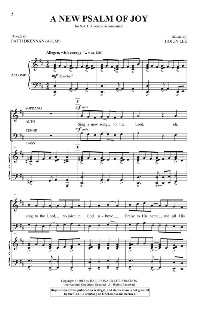 A New Psalm Of Joy
