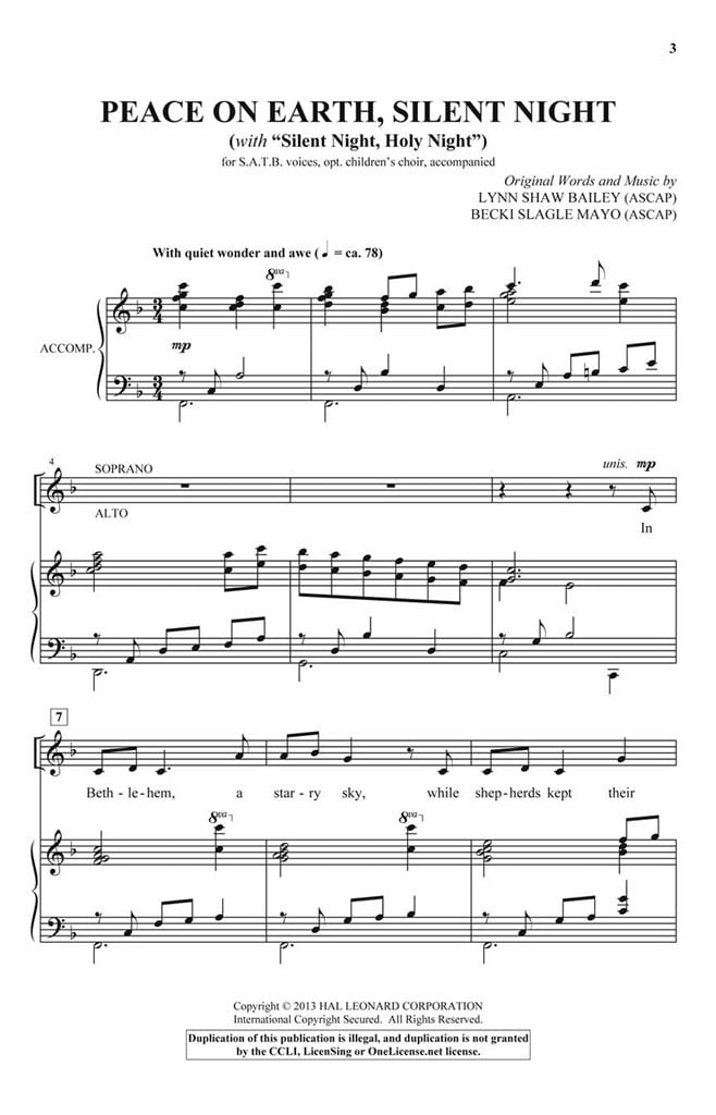 Peace On Earth, Silent Night