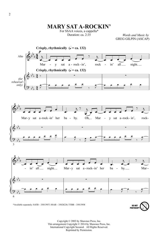 Mary Sat A-Rockin'