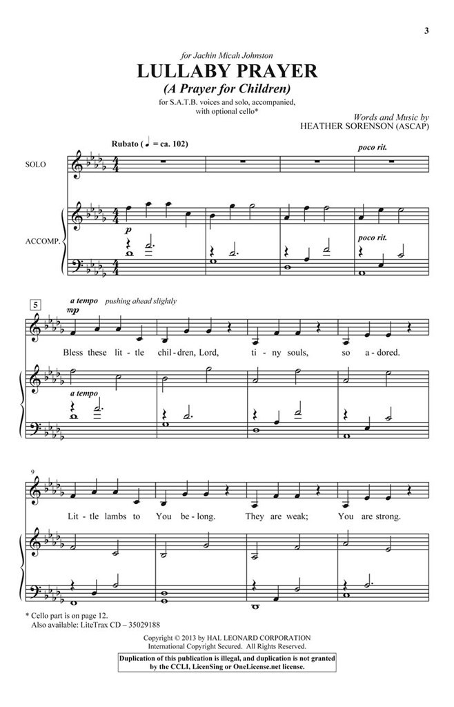 Lullaby Prayer
