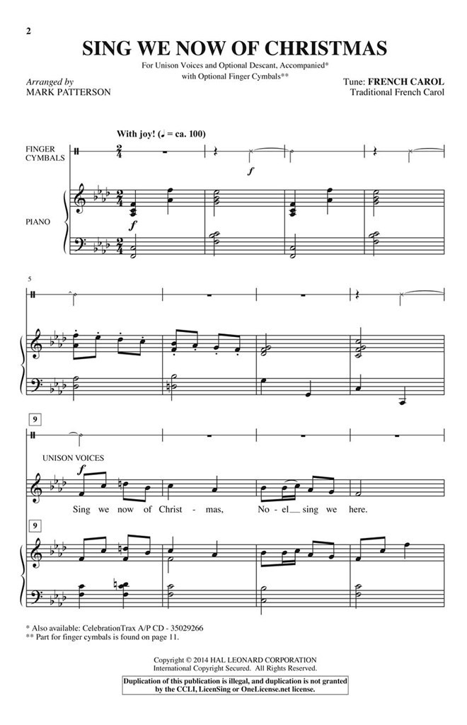 Sing We Now of Christmas