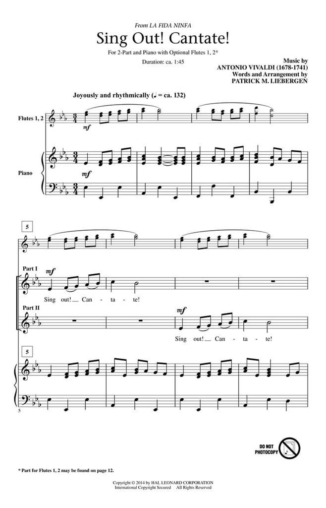 Sing Out! Cantate!