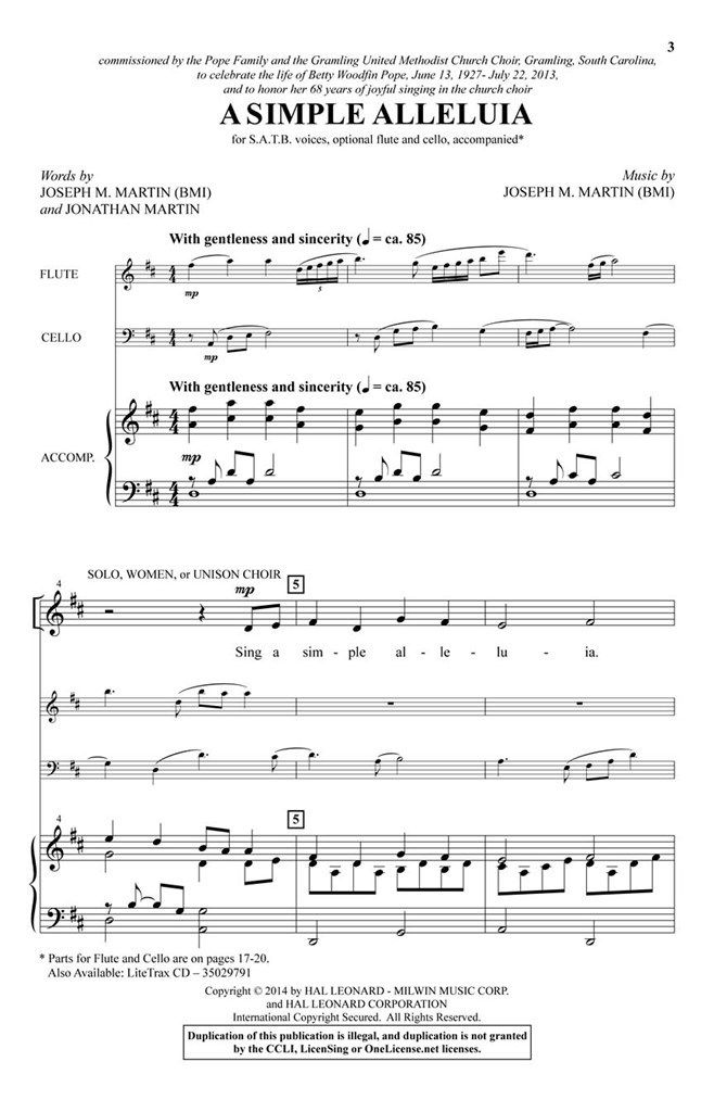 A Simple Alleluia