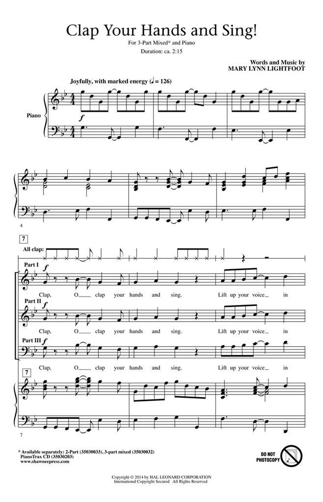 Clap Your Hands and Sing!