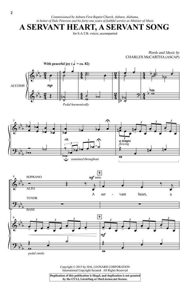 A Servant Heart, A Servant Song