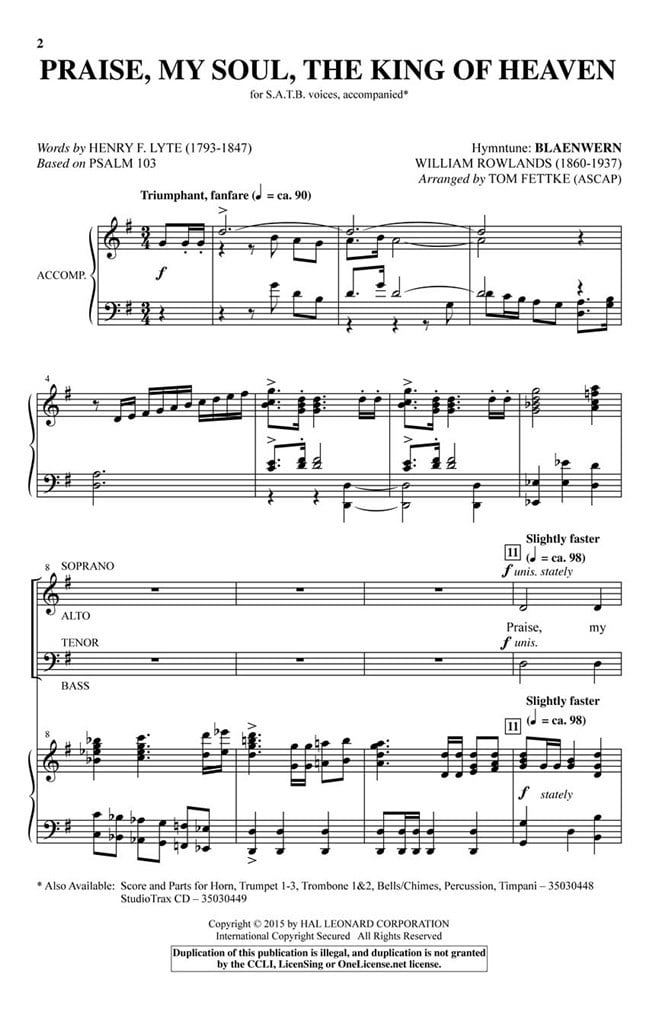 Praise, My Soul, the King of Heaven