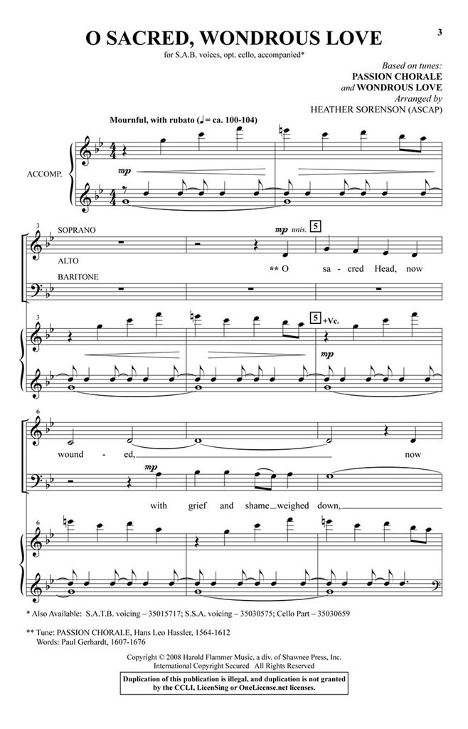 O Sacred, Wondrous Love