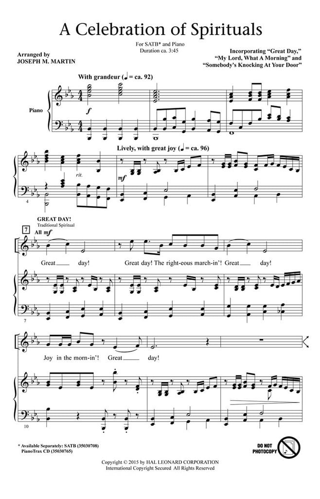 A Celebration Of Spirituals