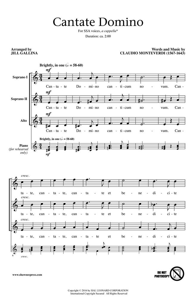 Cantate Domino