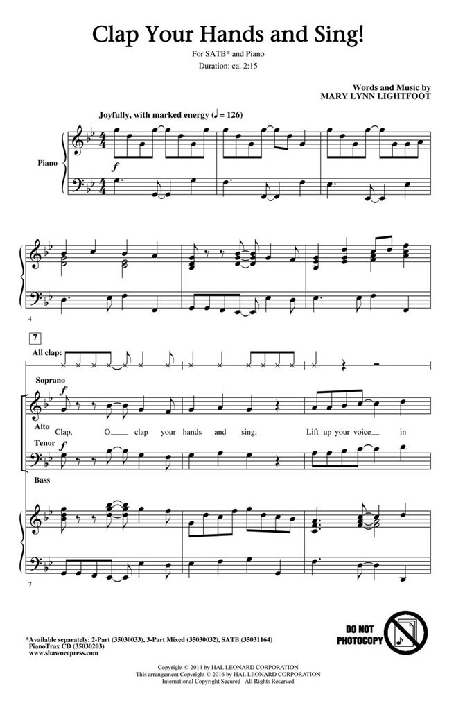 Clap Your Hands and Sing!