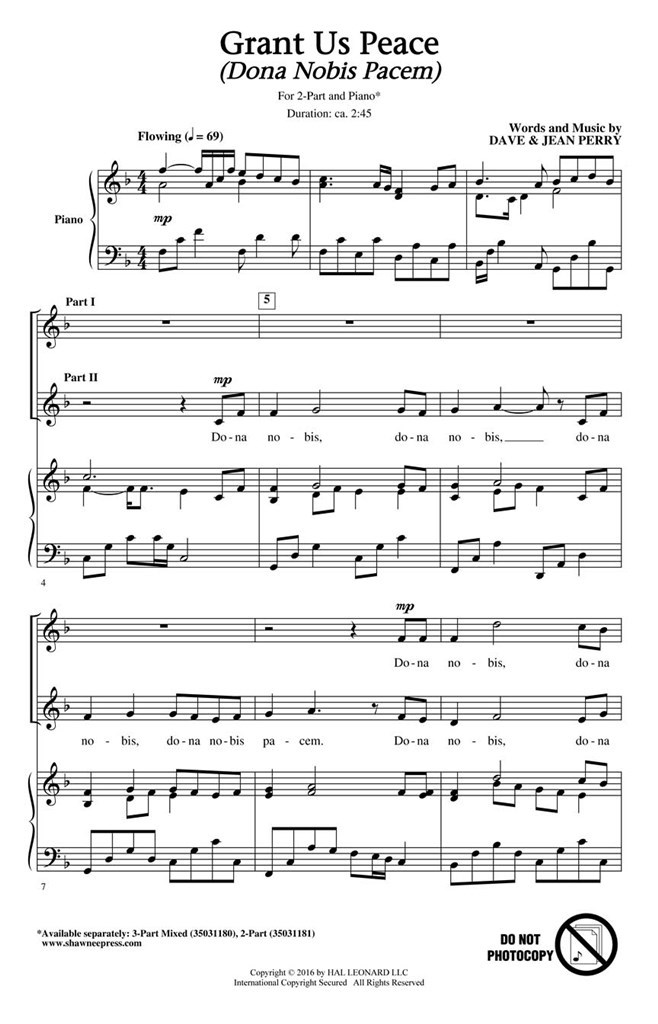 Grant Us Peace (dona Nobis Pacem)