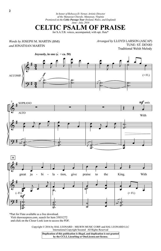 Celtic Psalm of Praise