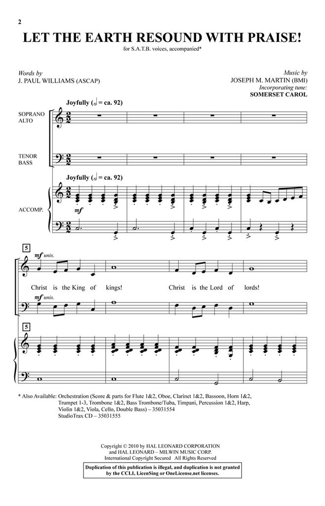 Let The Earth Resound with Praise!