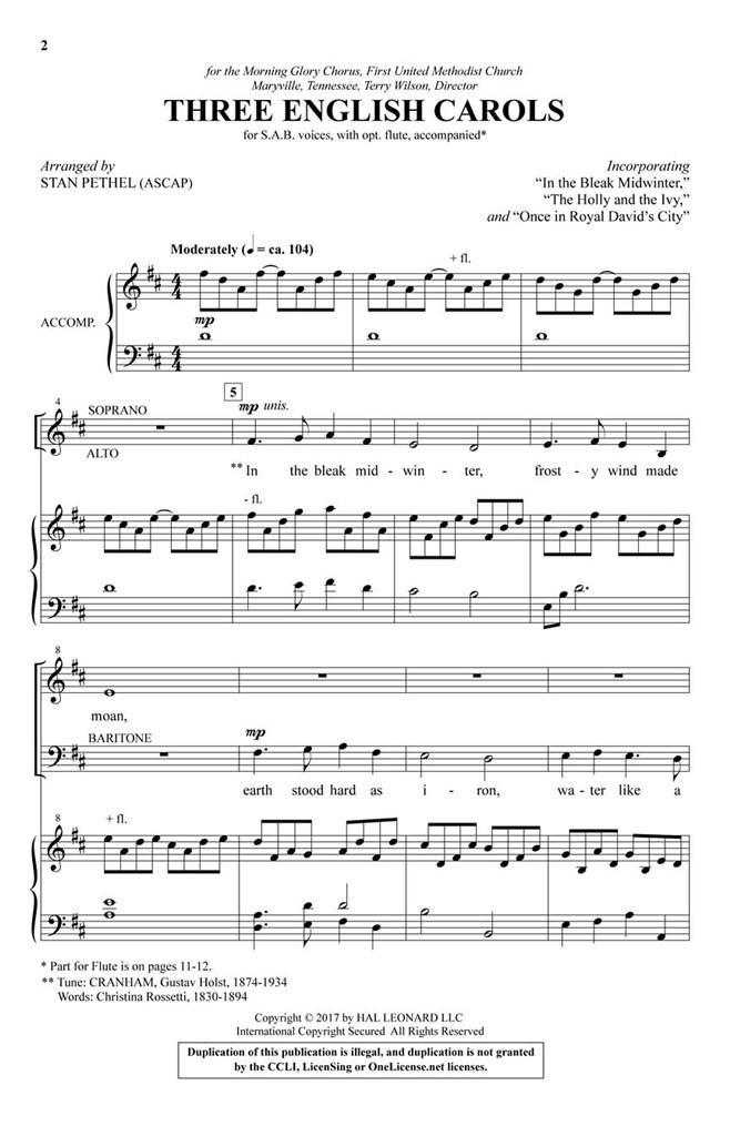 Three English Carols