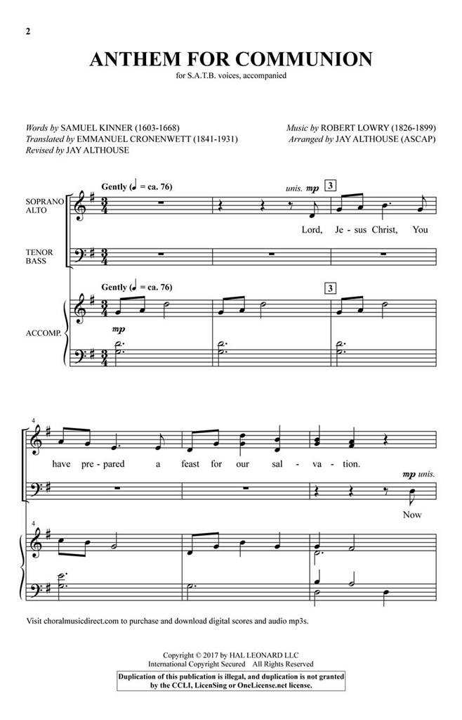 Anthem for Communion