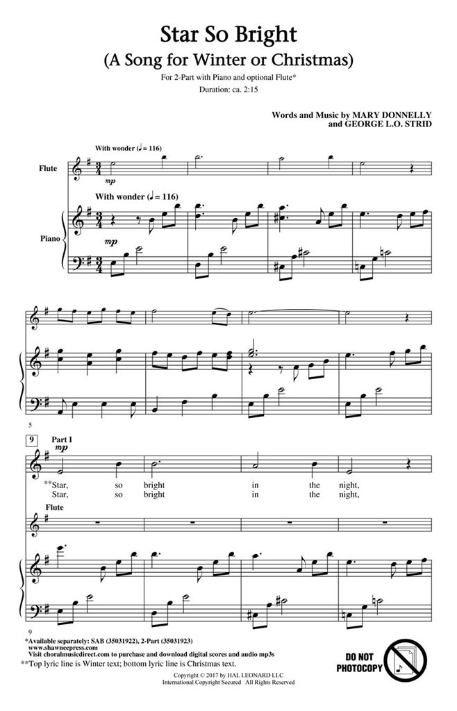 Star So Bright (A Song for Winter or Christmas)