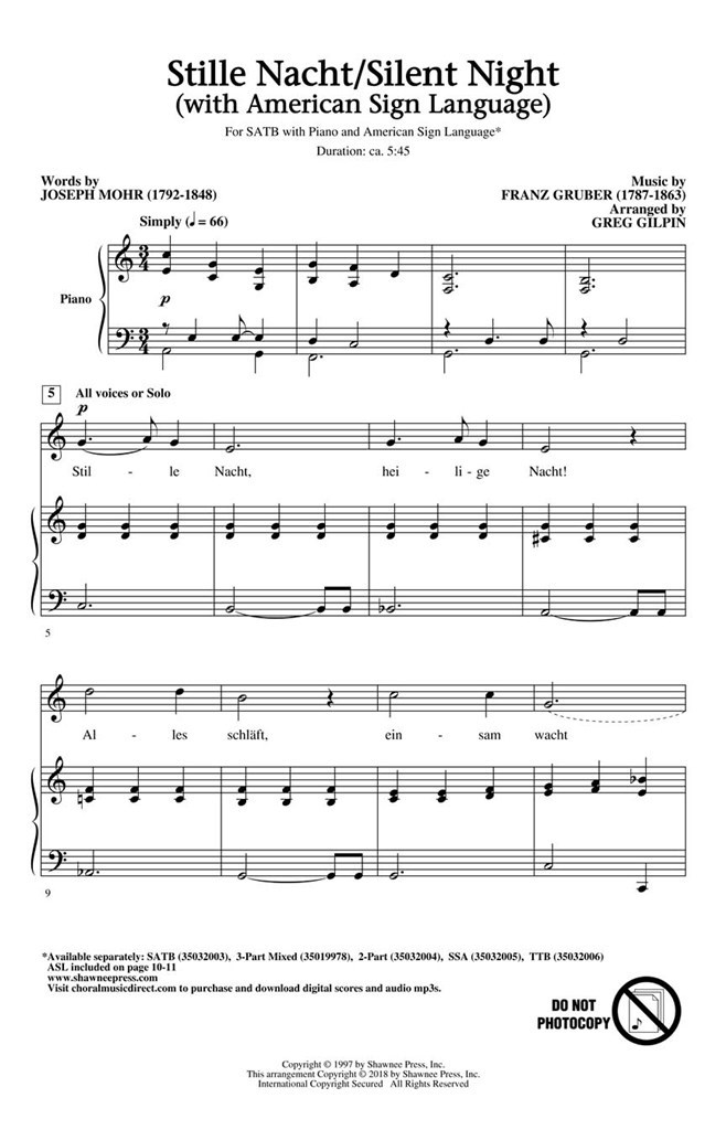 Stille Nacht/Silent Night