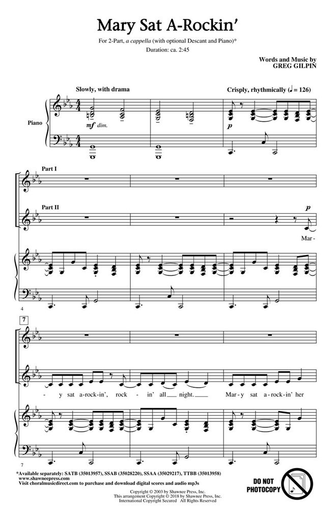 Mary Sat A-Rockin'