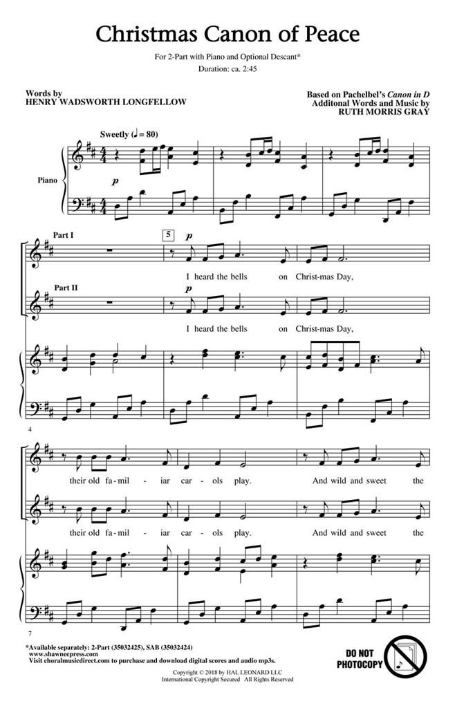 Christmas Canon Of Peace