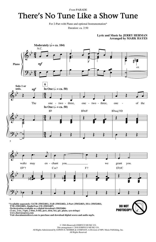 There's No Tune Like a Show Tune