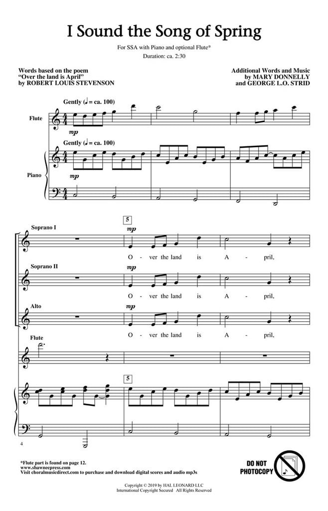 I Sound The Song Of Spring