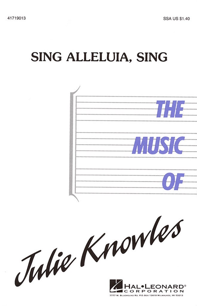 Sing Alleluia, Sing
