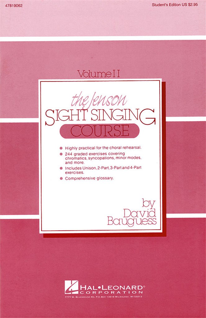 The Jenson Sight Singing Course Vol. II