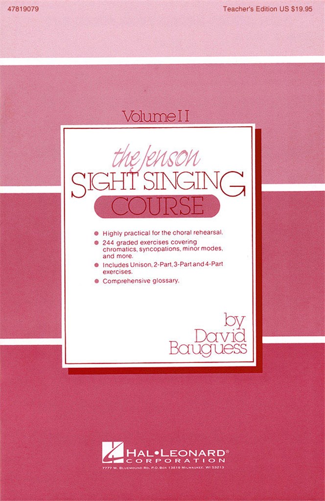 The Jenson Sight Singing Course Vol. II