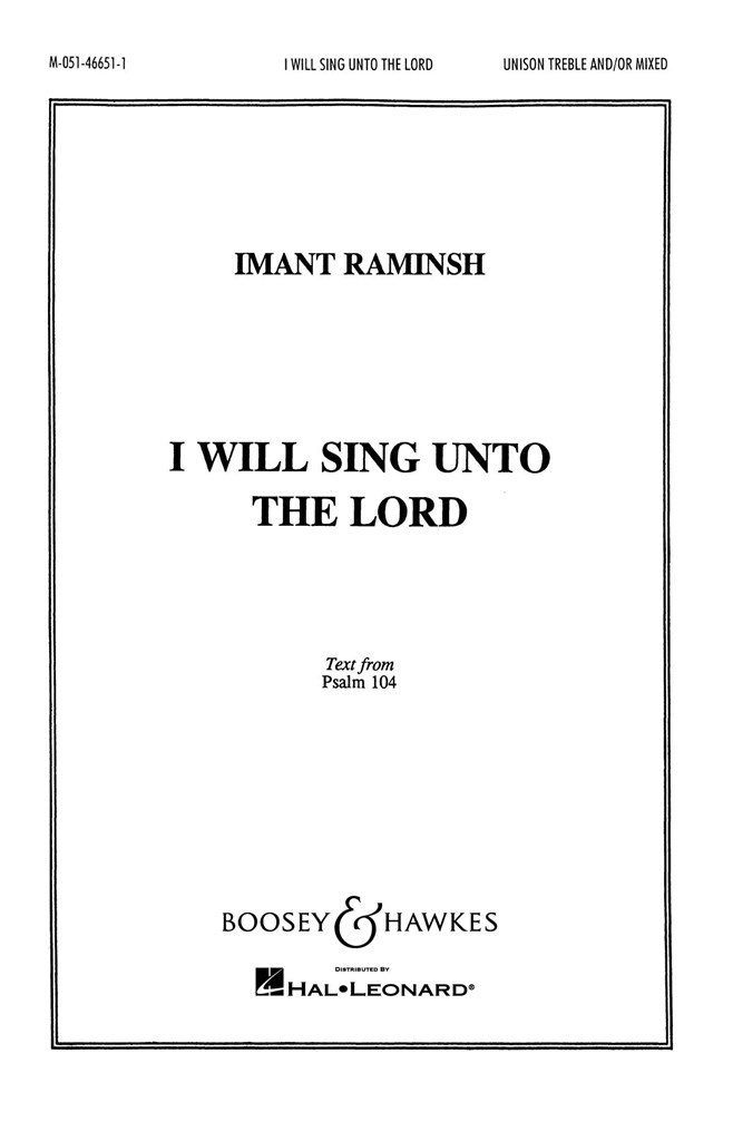 Chichester Psalms Choral Score