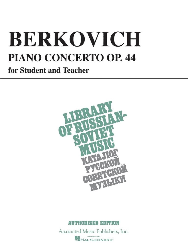 Piano Concerto, Op. 44 (for student & teacher)