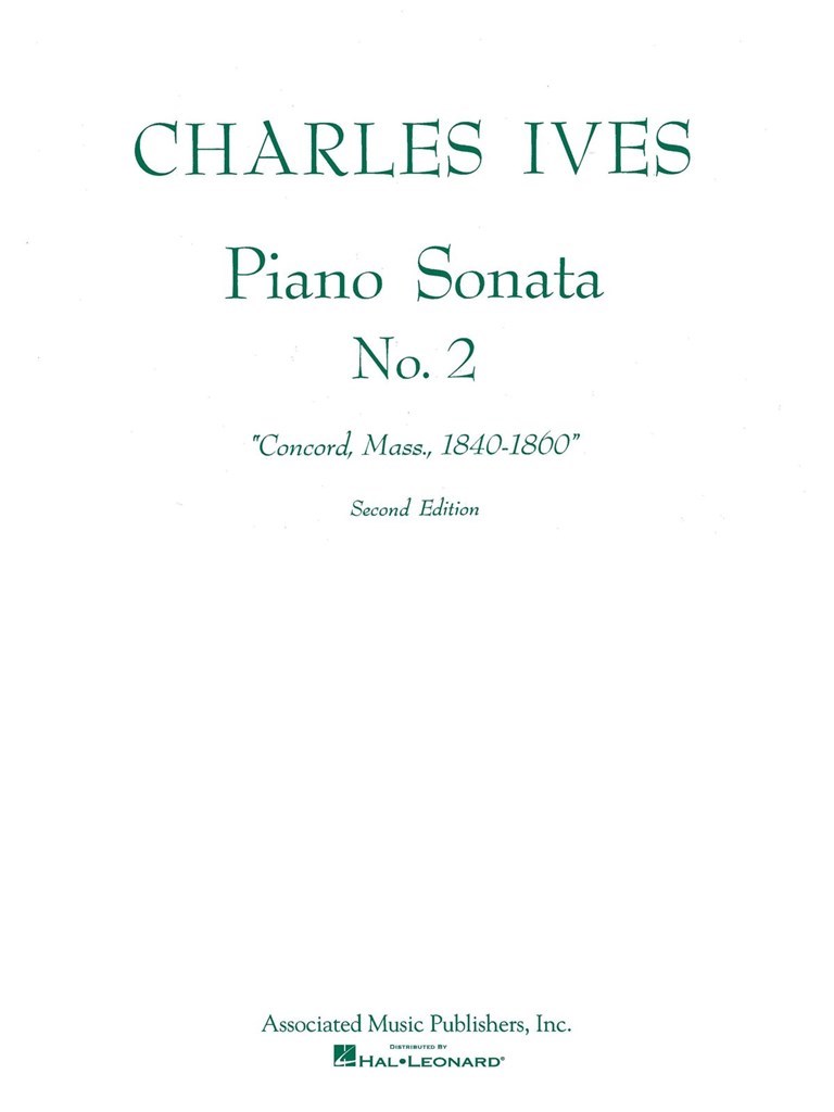 Sonata No. 2 (2nd Ed.) Concord, Mass 1840-60