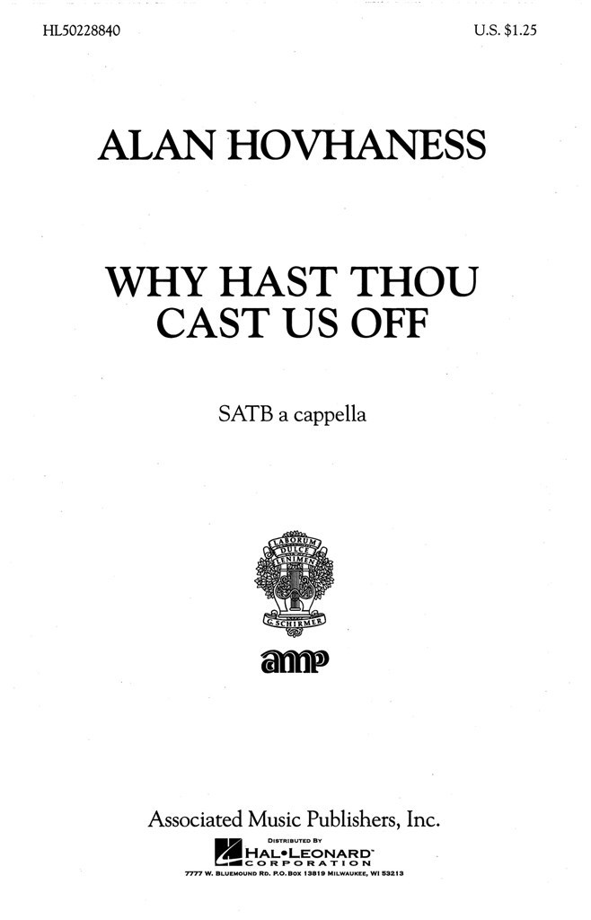 Why Hast Thou Cast Us Off Motet