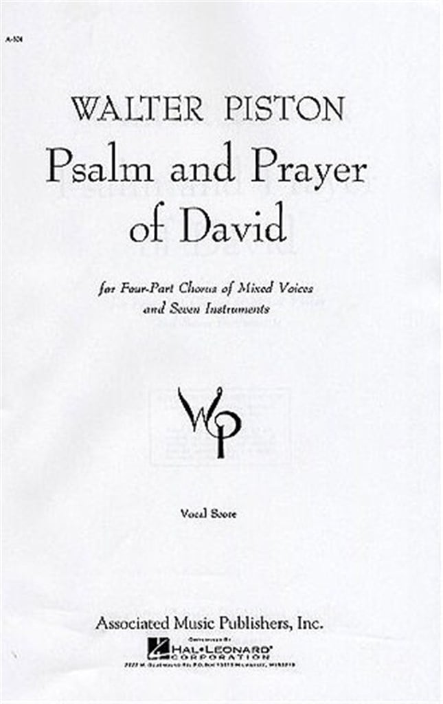 Psalm and Prayer of David