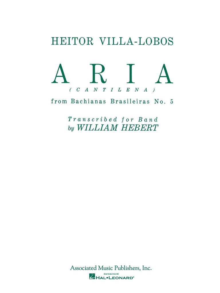 Aria (cantilena) from Bachianas Brasilieras No. 5